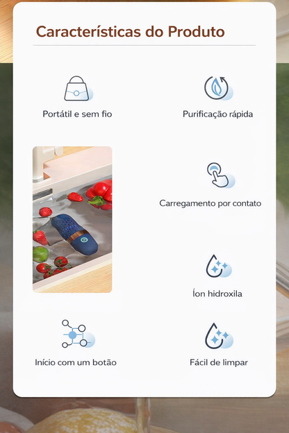 Lavador de legumes portátil