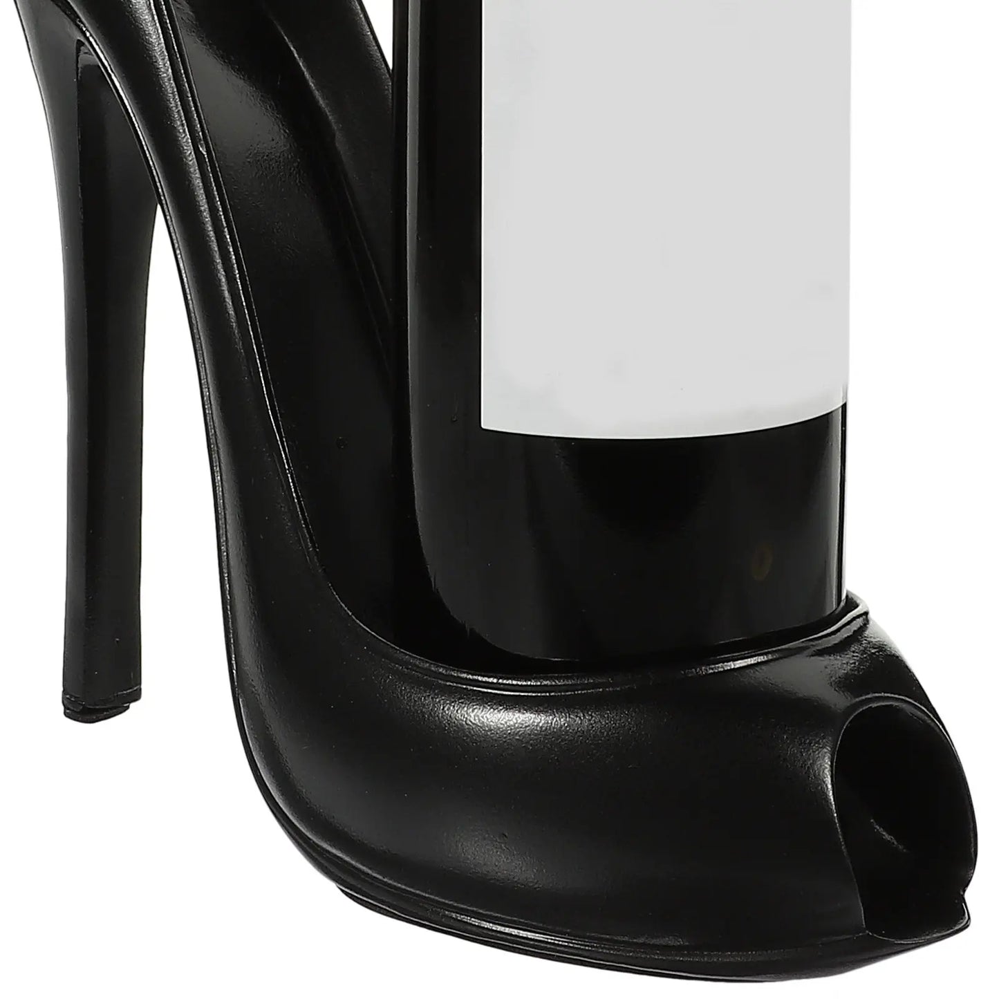 Suporte para Garrafa de Vinho em Resina em Formato de Salto Alto