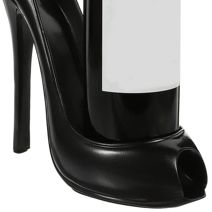 Suporte para Garrafa de Vinho em Resina em Formato de Salto Alto