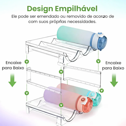 Organizador de garrafa para armário