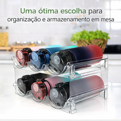 Organizador de garrafa para armário